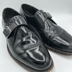 Florsheim men’s Royal Imperial shiny black dress shoes, size 10